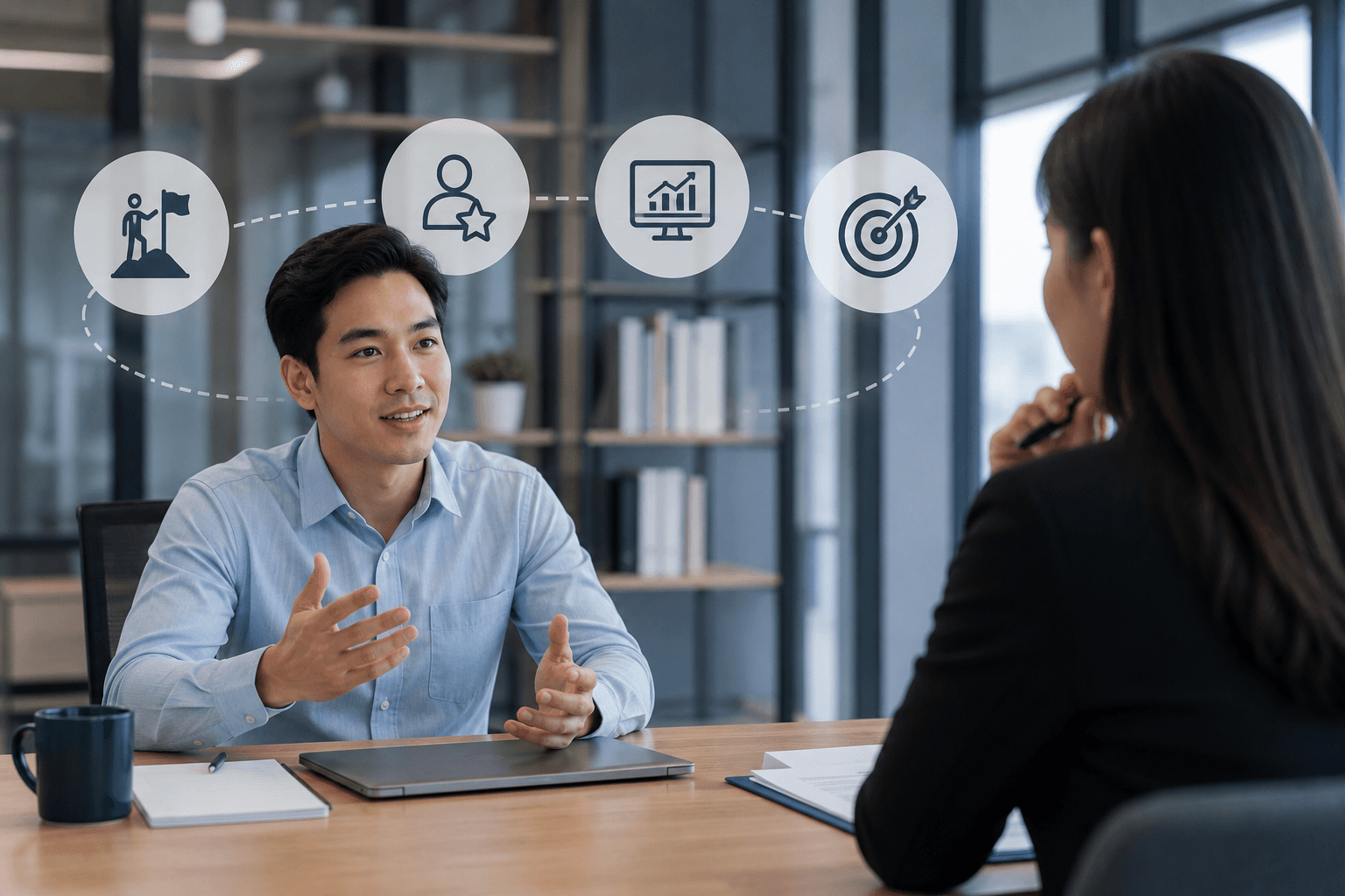 Ilustrasi artikel: Cara Menjawab "Tell Me About Yourself" dalam Interview Bahasa Inggris Tanpa Terdengar Seperti Membaca CV