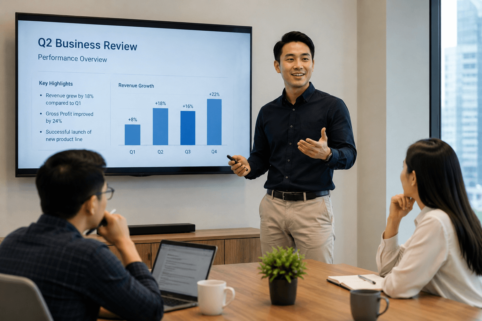 Profesional Indonesia berlatih presentasi dan komunikasi bisnis