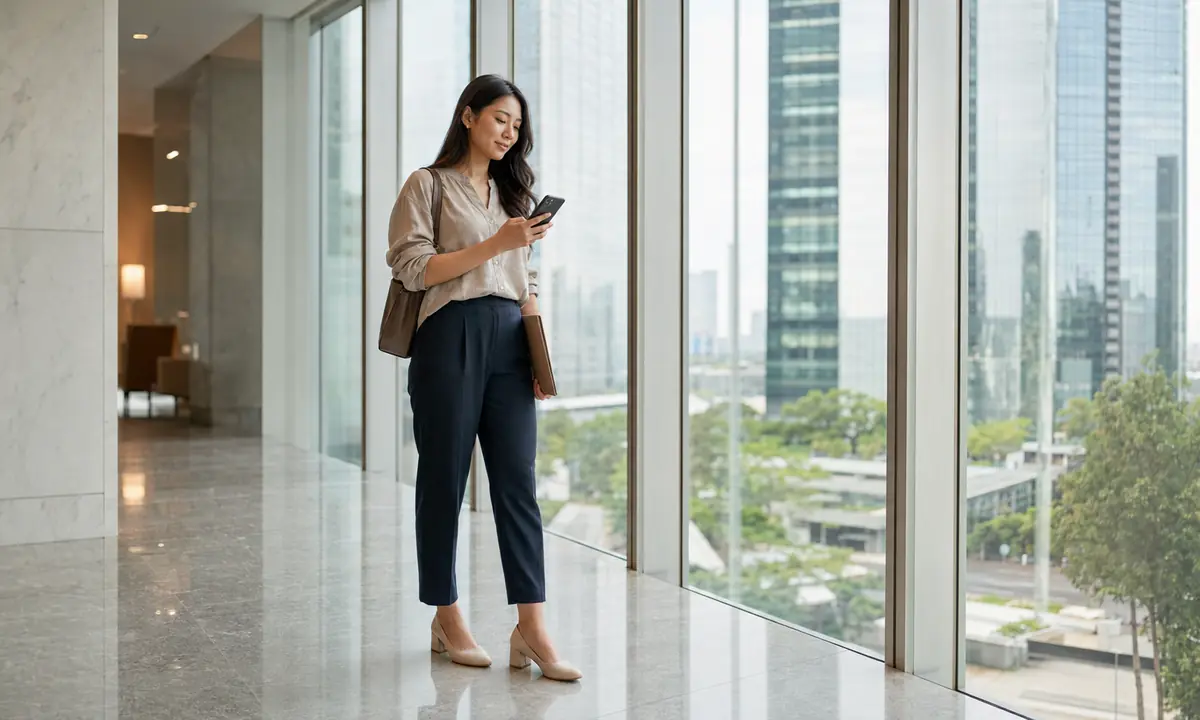 Profesional Indonesia memeriksa respons setelah interview