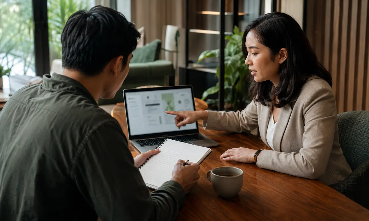 Profesional Indonesia menyiapkan pertanyaan untuk interviewer bersama career coach