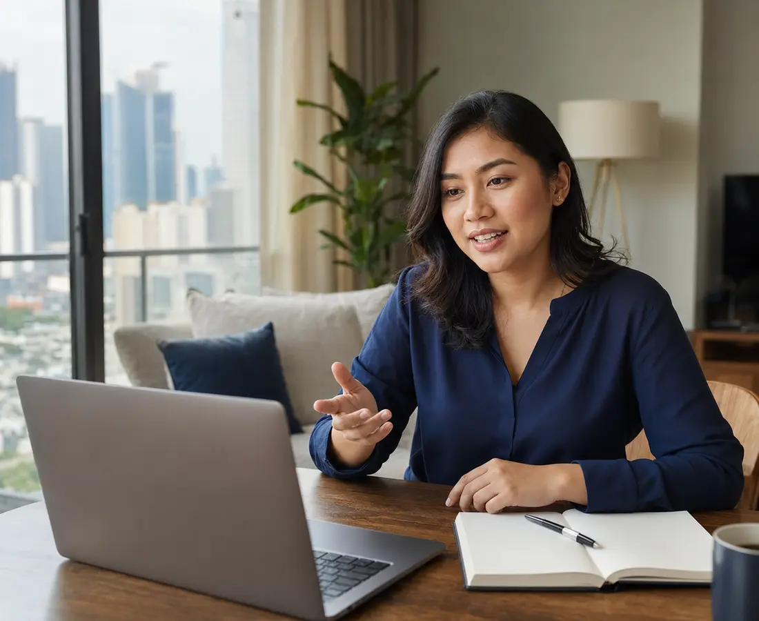 Profesional Indonesia memilih program latihan interview bahasa Inggris online